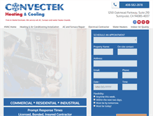 Tablet Screenshot of convectek.com